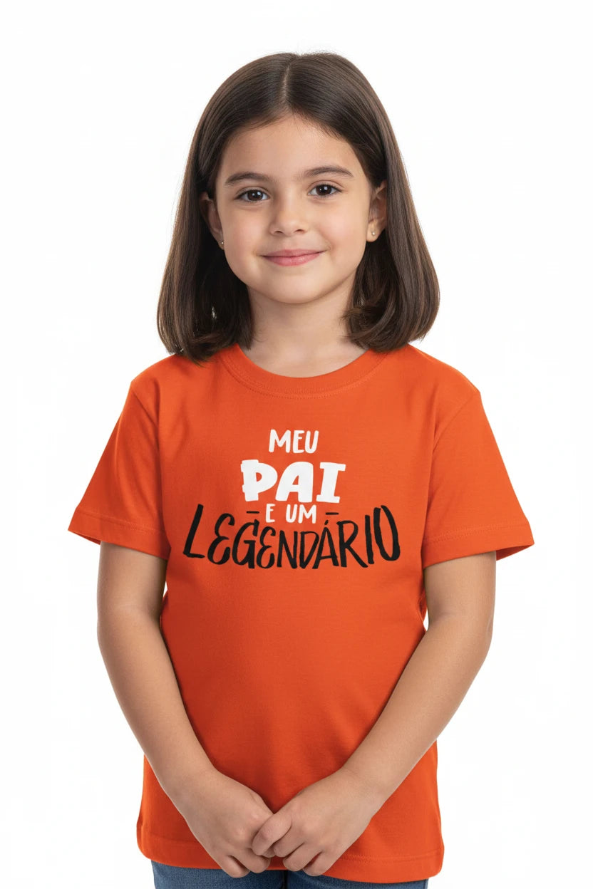 MEU PAI É UM LEGENDARIO - T-shirt kids